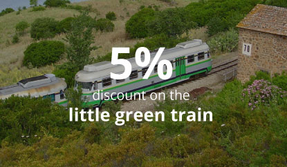 Green Train + Nuraghes - 5% discount on the little green train